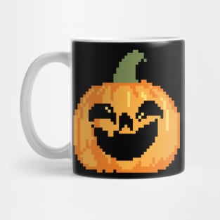 Scary Pumpkin Pixel Art Mug